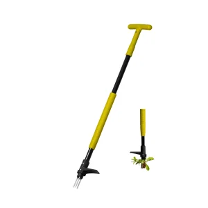 4 Claw Stand-Up Weed Puller Tool with Long Handle Durable Steel Head for Effortless Grass Removal Ergonomic Design