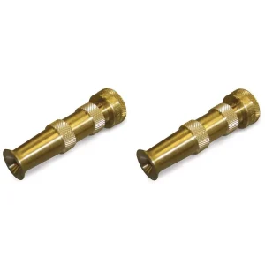 2pk Brass Hose Nozzle