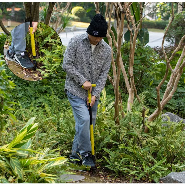 4 Claw Stand-Up Weed Puller Tool with Long Handle Durable Steel Head for Effortless Grass Removal Ergonomic Design - 图片 3